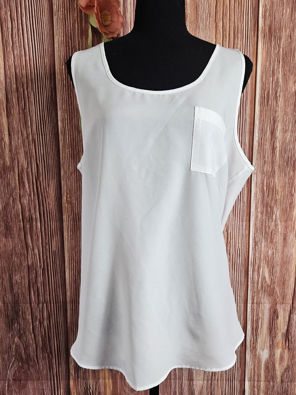 Faded Glory Lightweight Pocket Tank Top Size XL